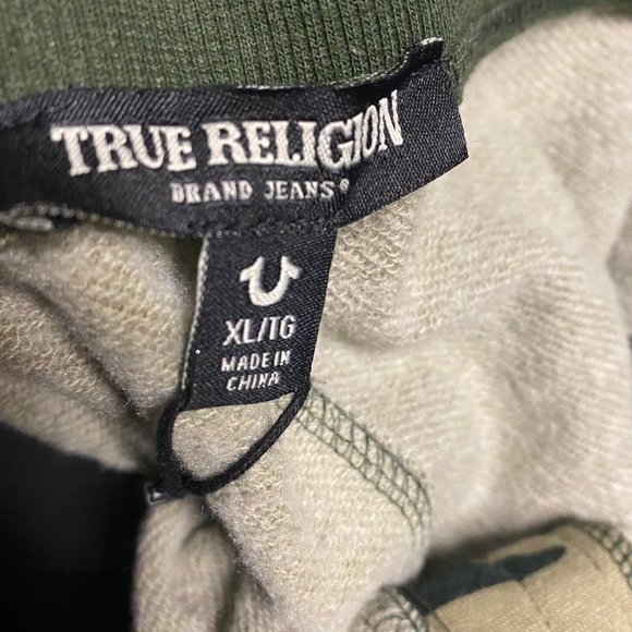 True Religion Mens Multicolor Camouflage Drawstring Pockets Sweatpants Sz XL XXL - Picture 4 of 5